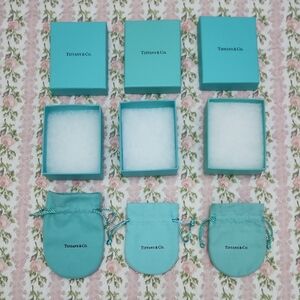 Lot 6 💎 Tiffany & Co. Turquoise Boxes and Pouches